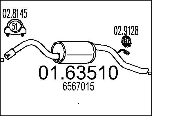 Handler.Part End silencer MTS 0163510 1