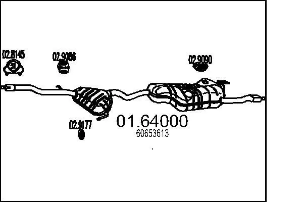 Handler.Part End silencer MTS 0164000 1