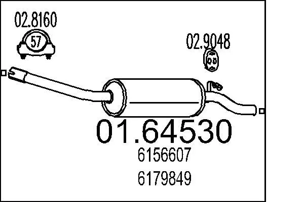 Handler.Part End silencer MTS 0164530 1