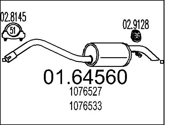 Handler.Part End silencer MTS 0164560 1