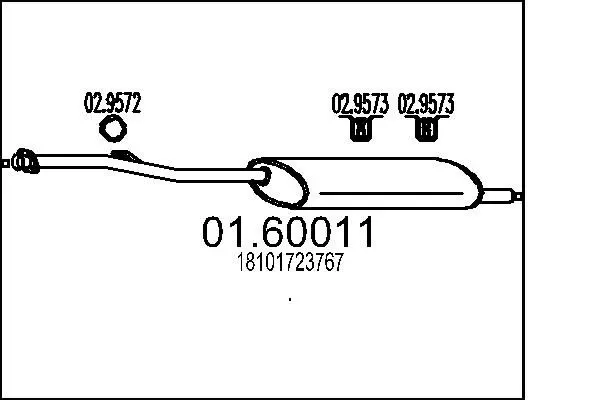 Handler.Part End silencer MTS 0160011 1