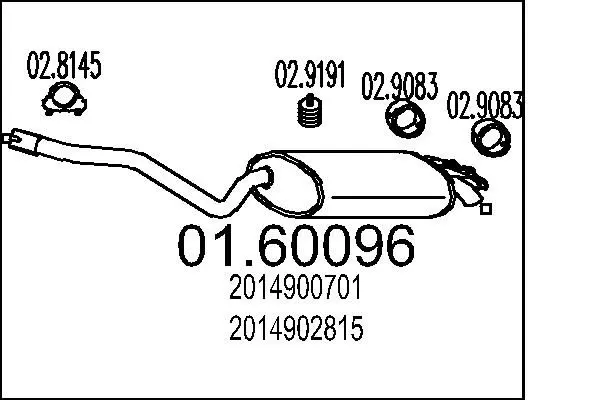 Handler.Part End silencer MTS 0160096 1