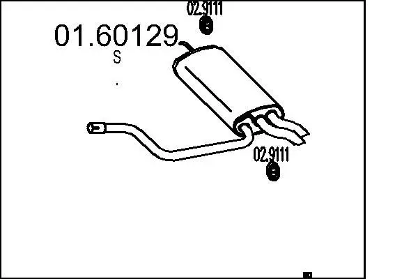 Handler.Part End silencer MTS 0160129 1