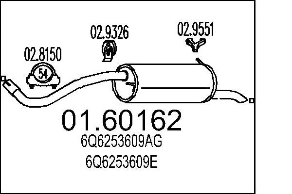 Handler.Part End silencer MTS 0160162 1