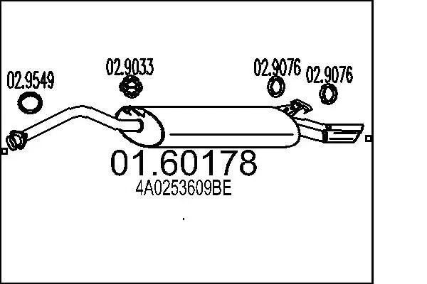 Handler.Part End silencer MTS 0160178 1