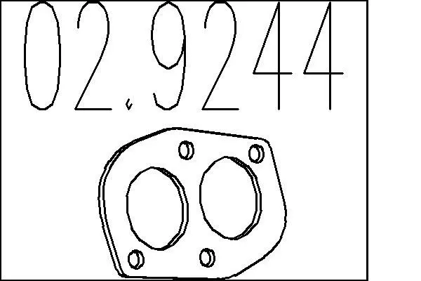 Handler.Part Gasket, exhaust pipe MTS 029244 1