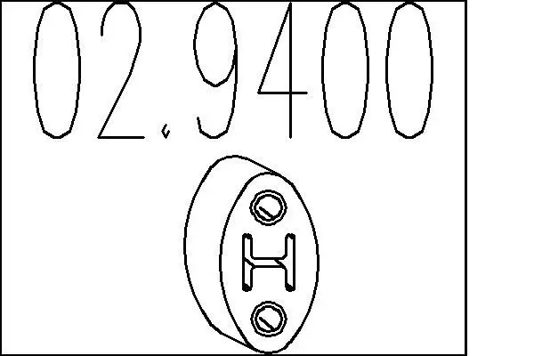 Handler.Part Rubber buffer, silencer MTS 029400 1