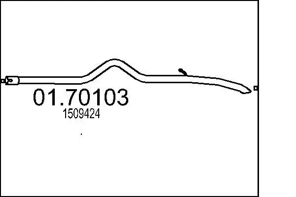 Handler.Part Exhaust pipe MTS 0170103 1