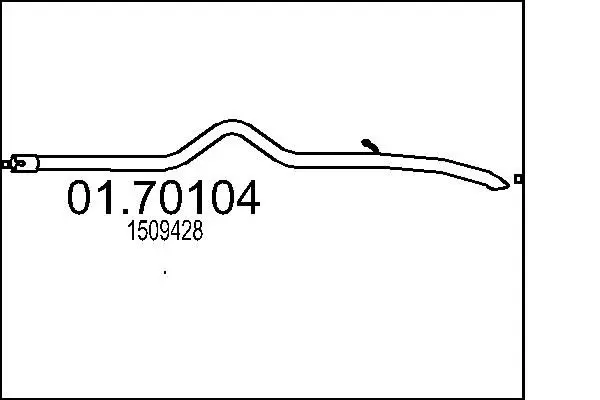 Handler.Part Exhaust pipe MTS 0170104 1