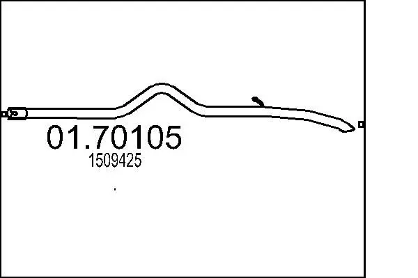 Handler.Part Exhaust pipe MTS 0170105 1