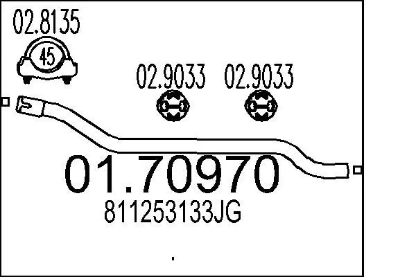 Handler.Part Exhaust pipe MTS 0170970 1