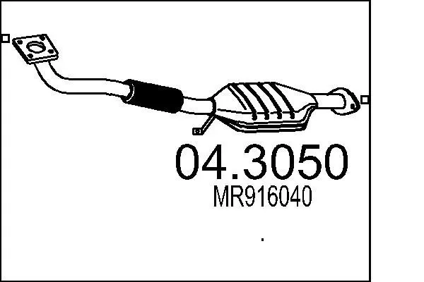 Handler.Part Catalytic converter MTS 043050 1