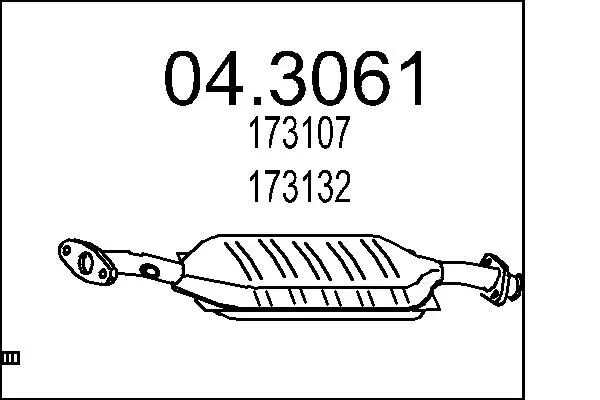 Handler.Part Catalytic converter MTS 043061 1