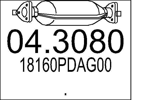 Handler.Part Catalytic converter MTS 043080 1