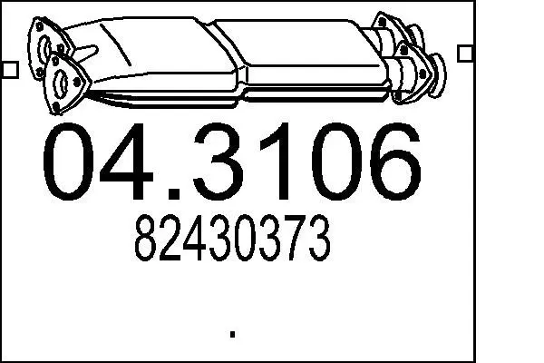 Handler.Part Catalytic converter MTS 043106 1