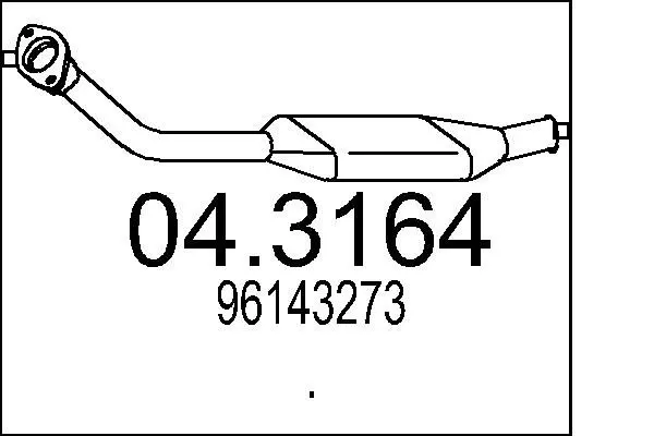 Handler.Part Catalytic converter MTS 043164 1