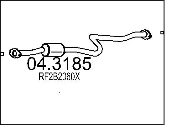 Handler.Part Catalytic converter MTS 043185 1