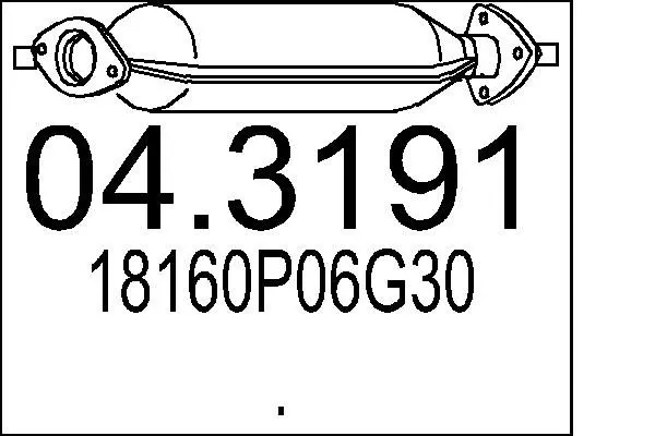 Handler.Part Catalytic converter MTS 043191 1