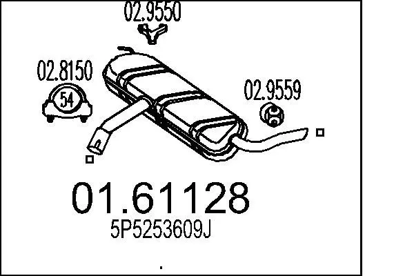 Handler.Part End silencer MTS 0161128 1