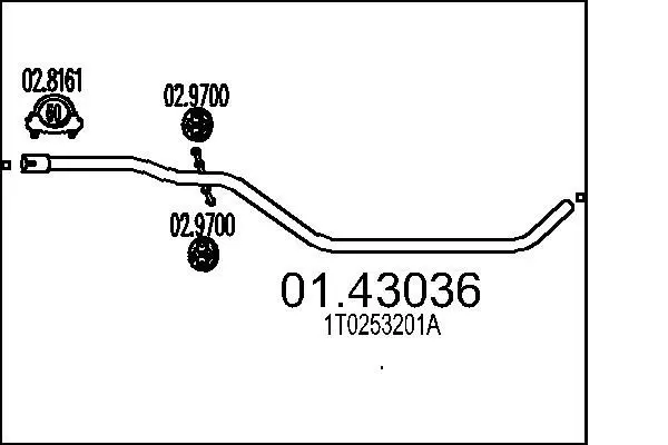 Handler.Part Exhaust pipe MTS 0143036 1