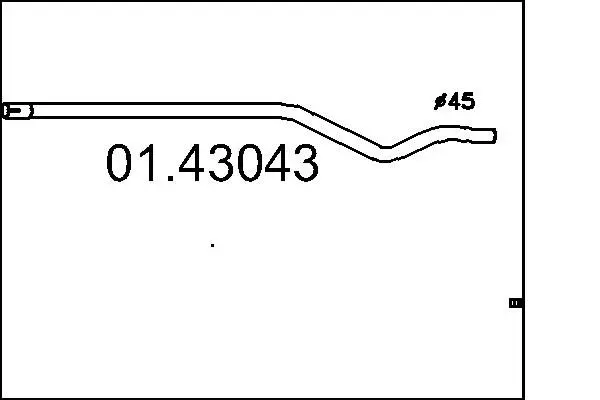 Handler.Part Exhaust pipe MTS 0143043 1