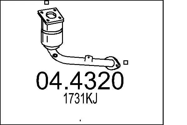 Handler.Part Catalytic converter MTS 044320 1