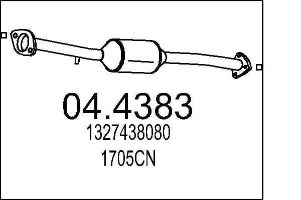 Handler.Part Catalytic converter MTS 044383 1