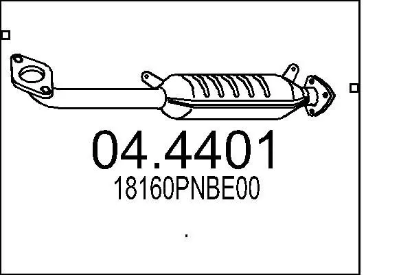 Handler.Part Catalytic converter MTS 044401 1