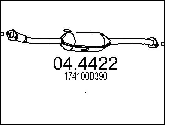 Handler.Part Catalytic converter MTS 044422 1