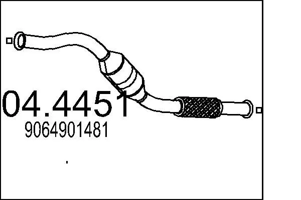 Handler.Part Catalytic converter MTS 044451 1