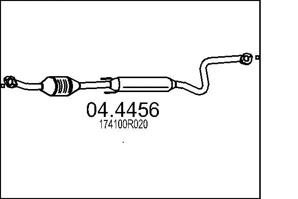 Handler.Part Catalytic converter MTS 044456 1