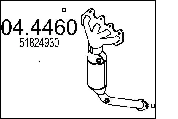 Handler.Part Catalytic converter MTS 044460 1