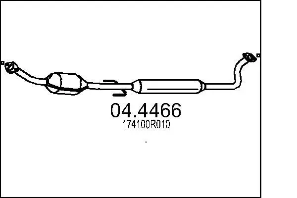 Handler.Part Catalytic converter MTS 044466 1