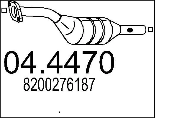 Handler.Part Catalytic converter MTS 044470 1