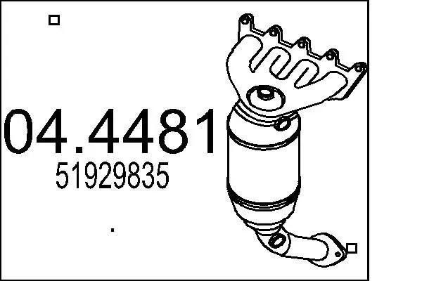 Handler.Part Catalytic converter MTS 044481 1