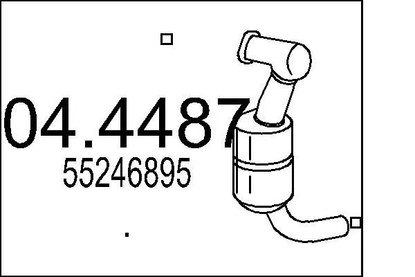 Handler.Part Catalytic converter MTS 044487 1