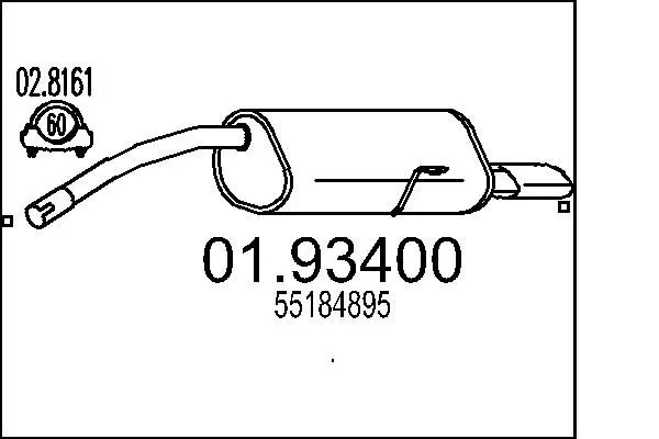 Handler.Part End silencer MTS 0193400 1