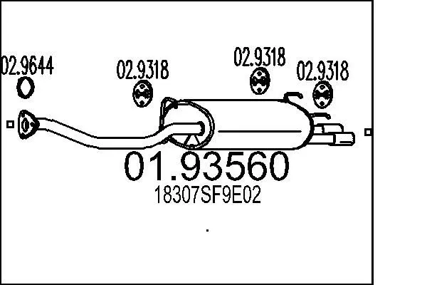 Handler.Part End silencer MTS 0193560 1