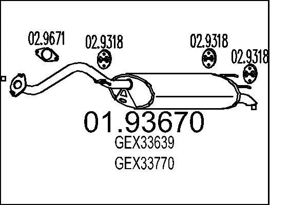 Handler.Part End silencer MTS 0193670 1