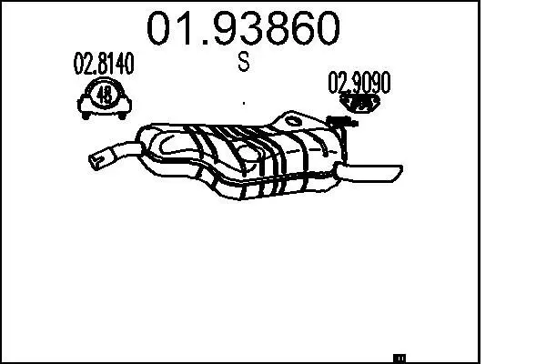 Handler.Part End silencer MTS 0193860 1