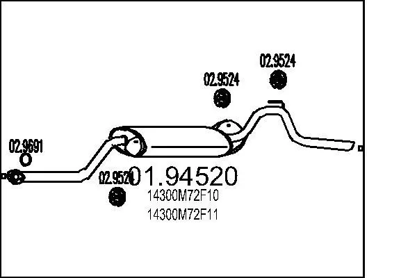 Handler.Part End silencer MTS 0194520 1