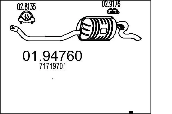 Handler.Part End silencer MTS 0194760 1