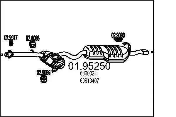 Handler.Part End silencer MTS 0195250 1