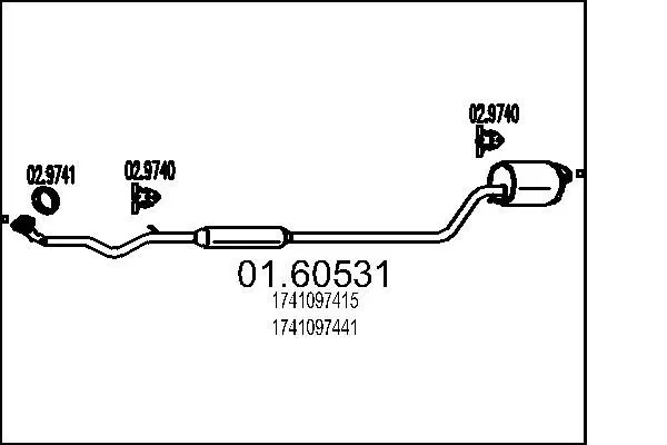 Handler.Part End silencer MTS 0160531 1