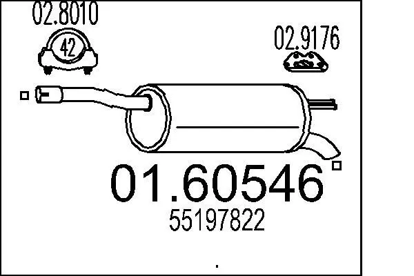 Handler.Part End silencer MTS 0160546 1