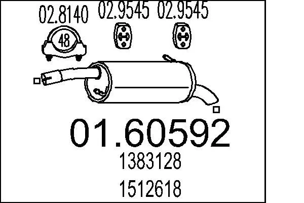 Handler.Part End silencer MTS 0160592 1