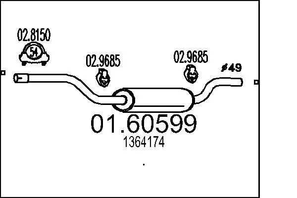 Handler.Part End silencer MTS 0160599 1