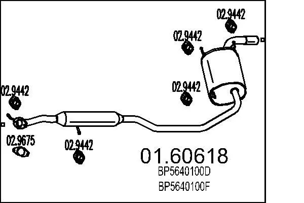 Handler.Part End silencer MTS 0160618 1