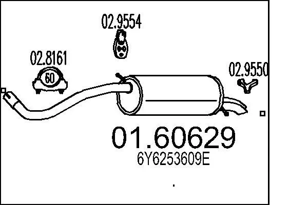 Handler.Part End silencer MTS 0160629 1