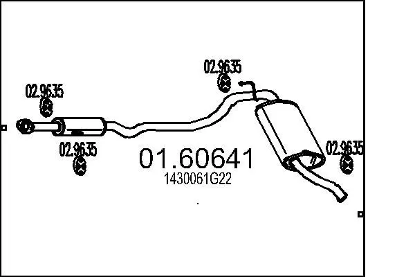 Handler.Part End silencer MTS 0160641 1